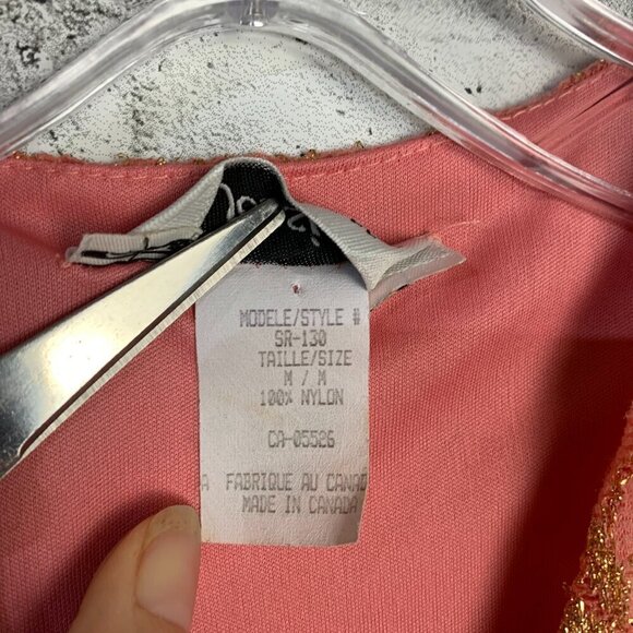 Y2K Vintage Jessica Sheer Sparkly Lace Babydoll Tank Top Blouse - Picture 10 of 15